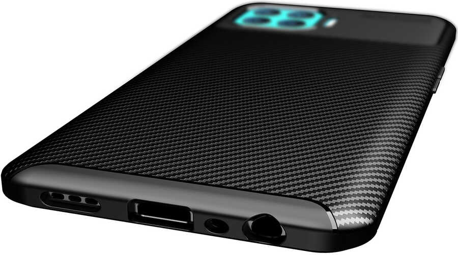 Oppo Reno 4 Lite Kılıf Mnc Negro Silikon Kapak-Siyah