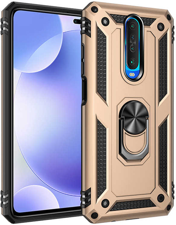Xiaomi Poco X2 Kılıf Mnc Vega Kapak-Gold