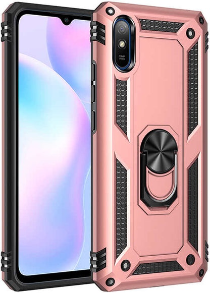 Xiaomi Redmi 9A Kılıf Mnc Vega Kapak-Rose Gold