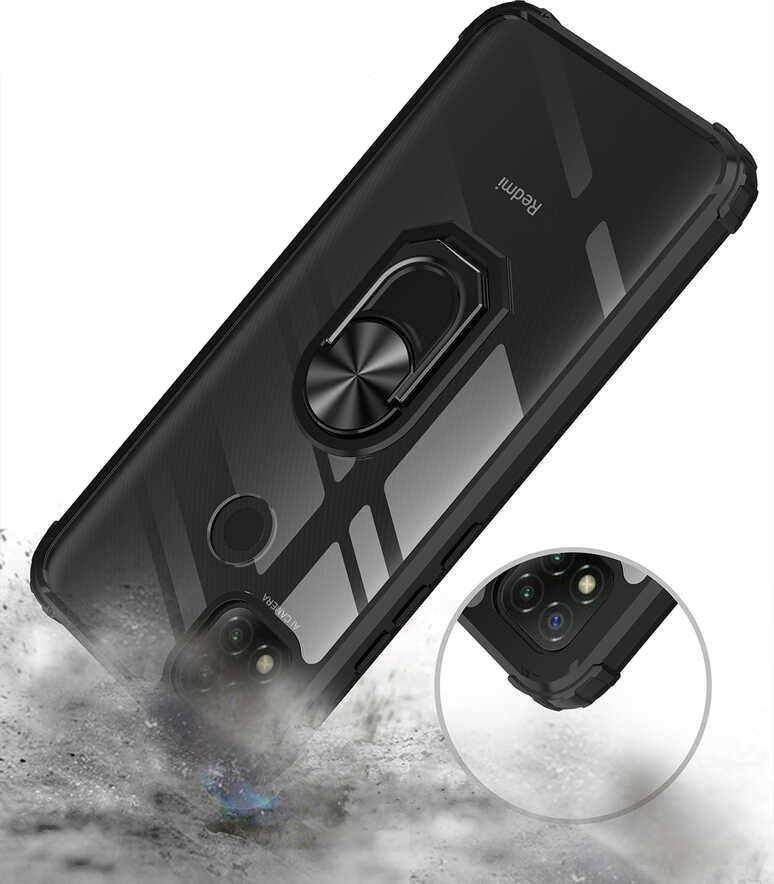 Xiaomi Redmi 9c Kılıf Mnc Mola Kapak-Siyah