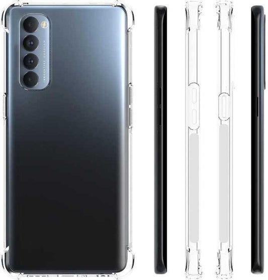 Oppo Reno 4 Pro Kılıf Mnc Nitro Anti Shock Silikon-Renksiz