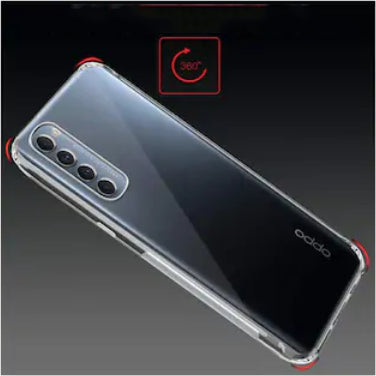 Oppo Reno 4 Pro Kılıf Mnc Nitro Anti Shock Silikon-Renksiz