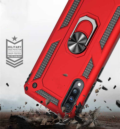 Huawei P Smart Pro 2019 Kılıf Mnc Vega Kapak-Kırmızı