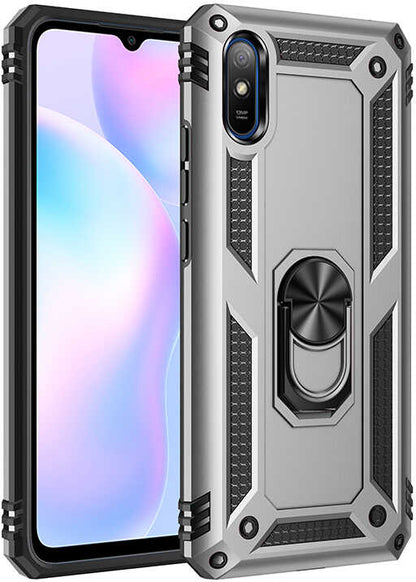 Xiaomi Redmi 9A Kılıf Mnc Vega Kapak-Gri