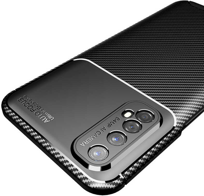 Realme 7 Kılıf Mnc Negro Silikon Kapak-Kahverengi