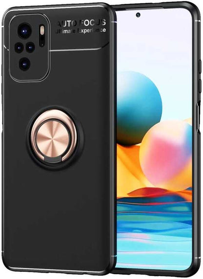 Xiaomi Poco M5S Kılıf Mnc Ravel Silikon Kapak-Siyah-Rose Gold