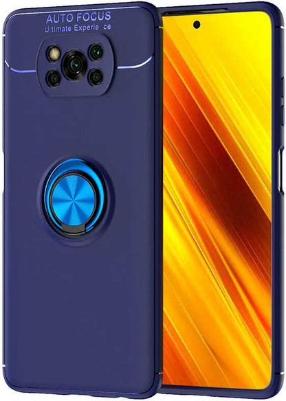 Xiaomi Poco X3 Kılıf Mnc Ravel Silikon Kapak-Mavi