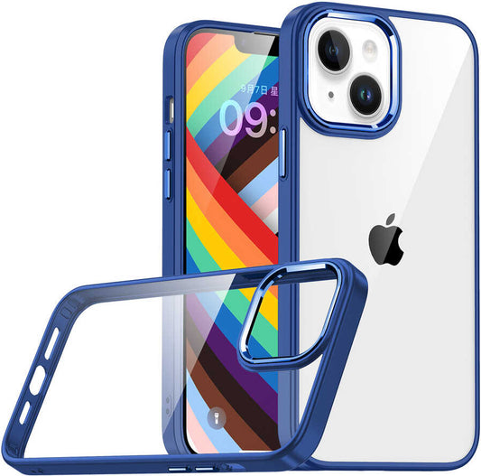 Apple iPhone 14 Kılıf Mnc Flora Kapak-Lacivert