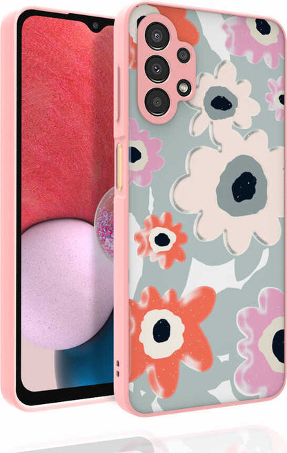 Galaxy A13 4g Kılıf Desenli Kamera Korumalı Parlak Mnc Nora Kapak-No5