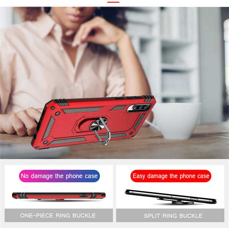 Huawei P Smart Pro 2019 Kılıf Mnc Vega Kapak-Mavi