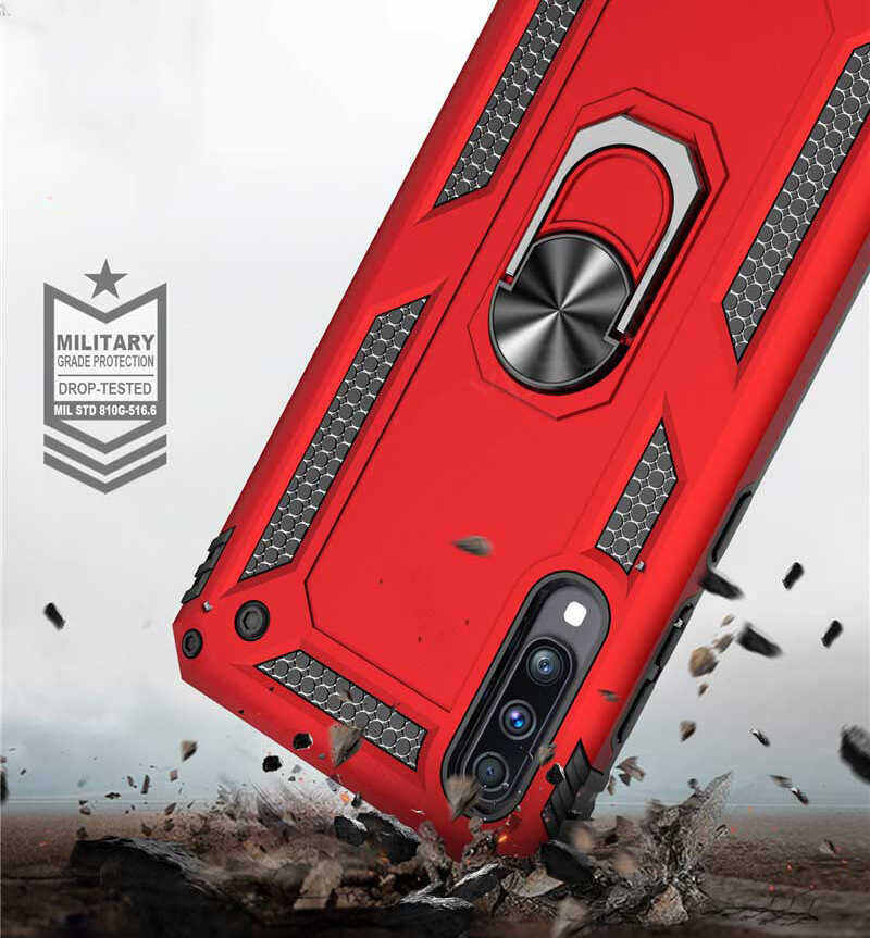 Huawei P Smart Pro 2019 Kılıf Mnc Vega Kapak-Mavi