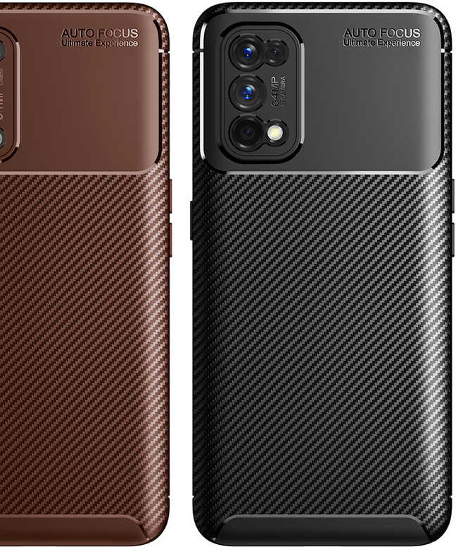 Realme 7 Pro Kılıf Mnc Negro Silikon Kapak-Kahverengi