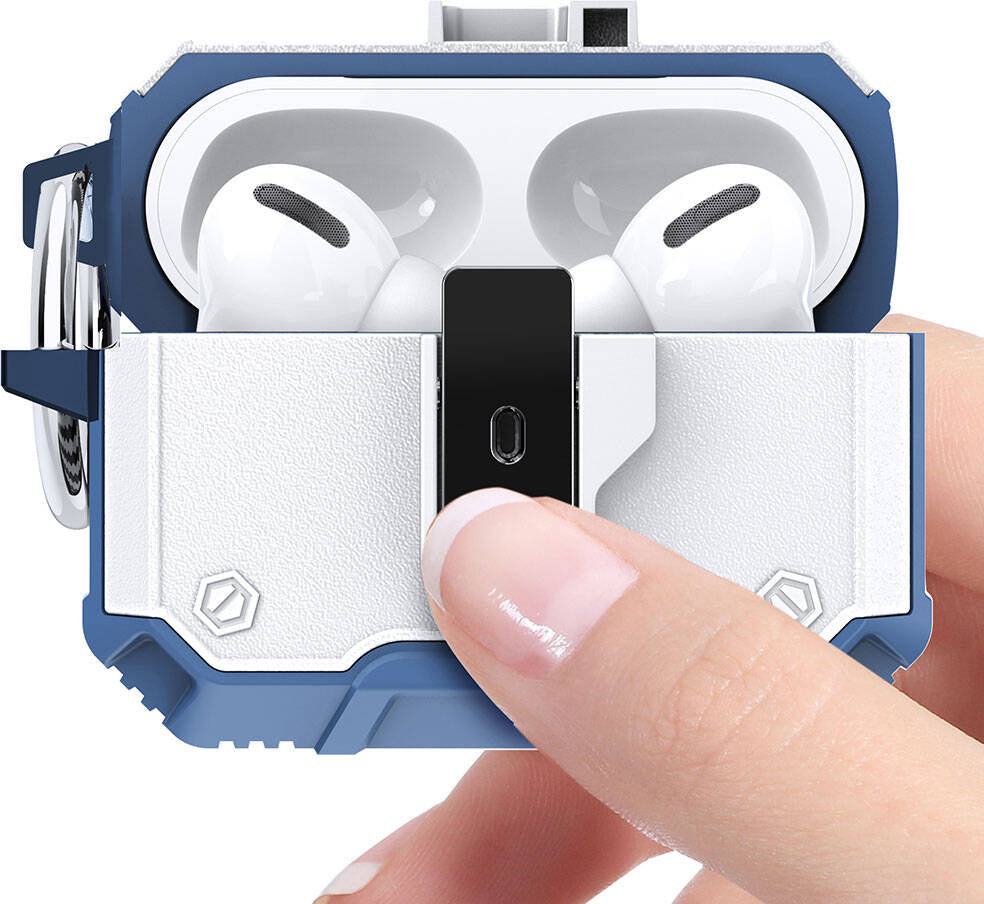 Airpods 3. Nesil Uyumlu Mnc Airbag 35 Darbelere Karşı Dayanıklı Düğmeli Kılıf-Yeşil