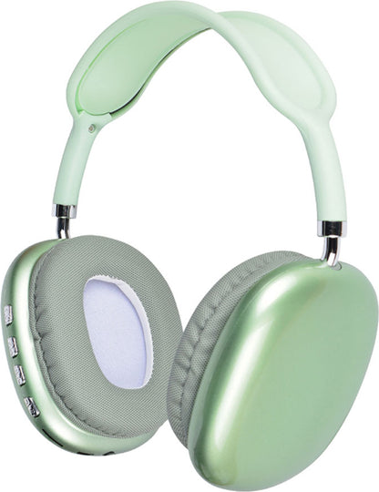 Mnc P9 Hi-Fi Ses Kalitesi Ayarlanabilir ve Katlanabilir Kulak Üstü Bluetooth Kulaklık-Yeşil