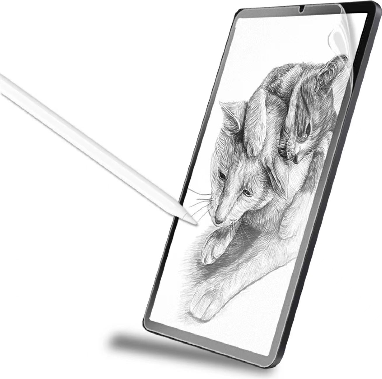 iPad Pro 11 2020 (2.nesil) Kağıt Hisli Mat Uyumlu Davin Paper Like Tablet Ekran Koruyucu-Renksiz