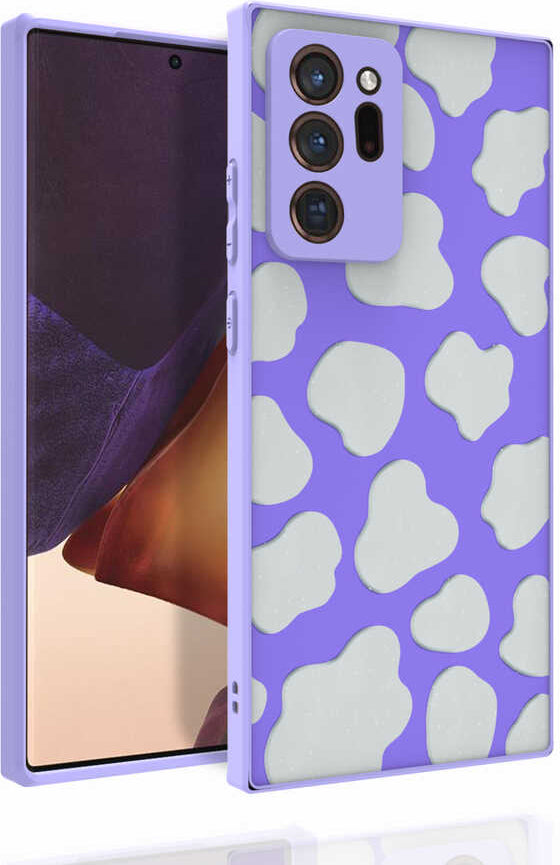 Galaxy Note 20 Ultra Kılıf Desenli Kamera Korumalı Parlak Mnc Nora Kapak-No6