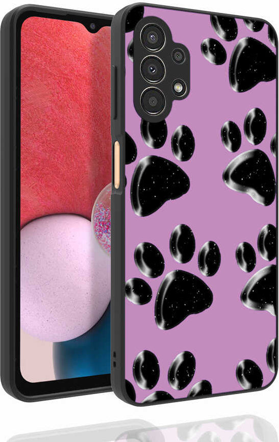 Galaxy A13 4g Kılıf Desenli Kamera Korumalı Parlak Mnc Nora Kapak-No3