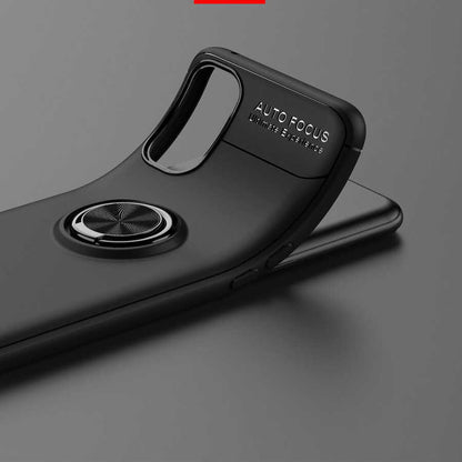 Oppo Reno 4 Kılıf Mnc Ravel Silikon Kapak-Siyah-Rose Gold