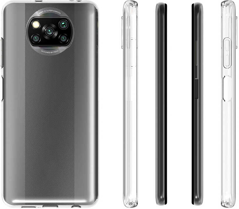Xiaomi Poco X3 Kılıf Mnc Süper Silikon Kapak-Renksiz