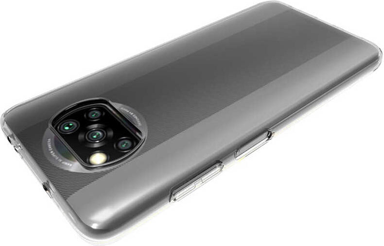 Xiaomi Poco X3 Kılıf Mnc Süper Silikon Kapak-Renksiz
