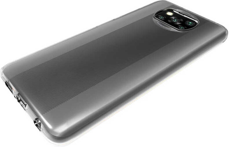 Xiaomi Poco X3 Kılıf Mnc Süper Silikon Kapak-Renksiz
