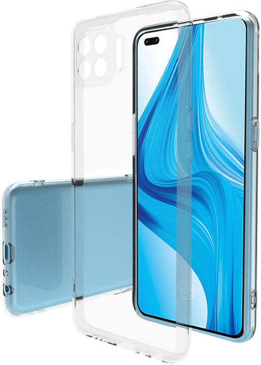 Oppo Reno 4 Lite Kılıf Mnc Süper Silikon Kapak-Renksiz