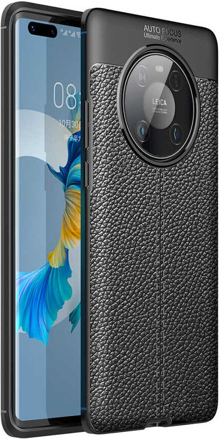 Huawei Mate 40 Pro Kılıf Mnc Niss Silikon Kapak-Siyah