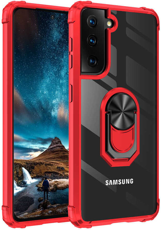 Galaxy S21 Plus Kılıf Mnc Mola Kapak-Kırmızı
