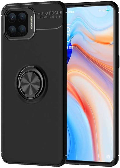 Oppo Reno 4 Lite Kılıf Mnc Ravel Silikon Kapak-Siyah