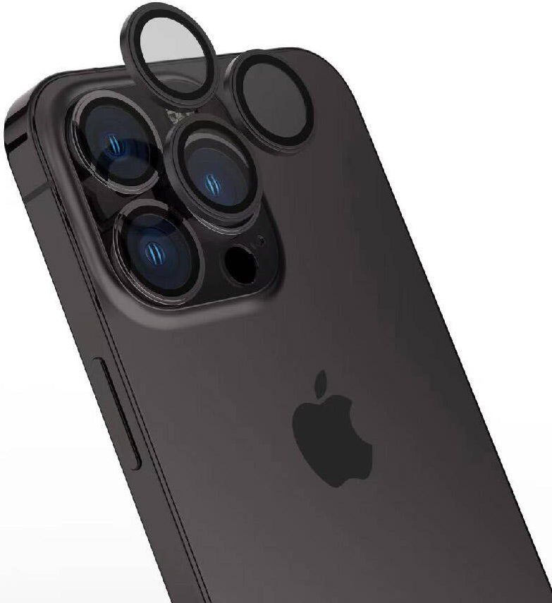 iPhone 15 Pro Max Uyumlu Mnc Cl-15 Parmak Izi Bırakmayan Anti-Reflective Kamera Lens Koruyucu-