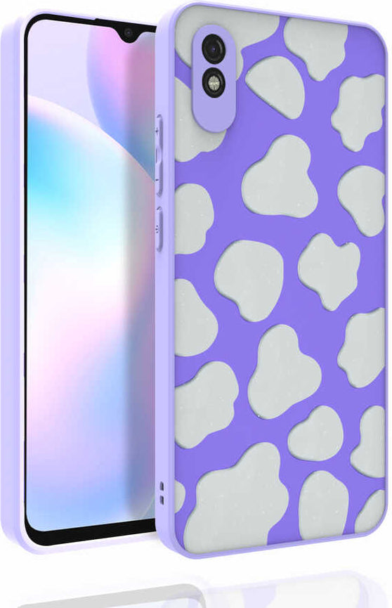 Xiaomi Redmi 9A Kılıf Desenli Kamera Korumalı Parlak Mnc Nora Kapak-No6