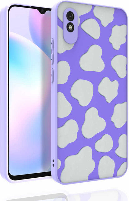 Xiaomi Redmi 9A Kılıf Desenli Kamera Korumalı Parlak Mnc Nora Kapak-No6