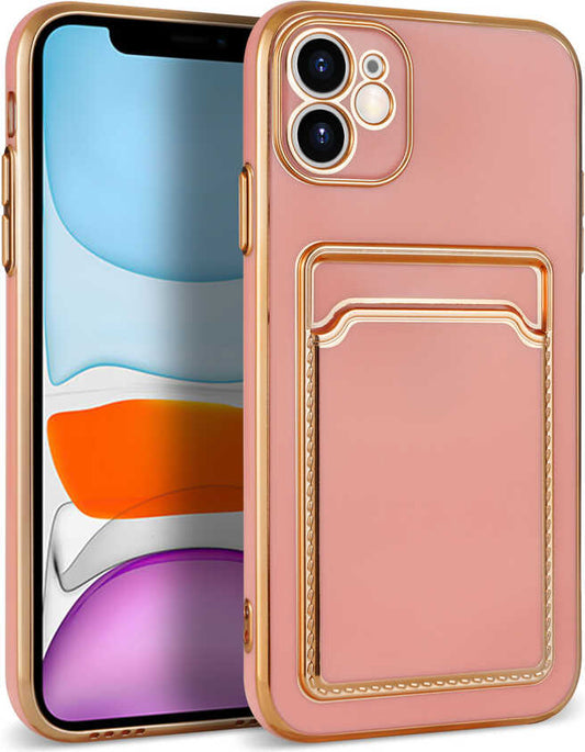 Apple iPhone 11 Kılıf Mnc Bark Kartlıklı Kapak-Mavi