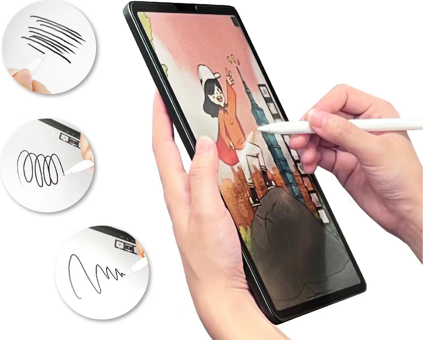 Galaxy Tab S9 Ultra SM-X910 Kağıt Hisli Mat Uyumlu Davin Paper Like Tablet Ekran Koruyucu-Renksiz