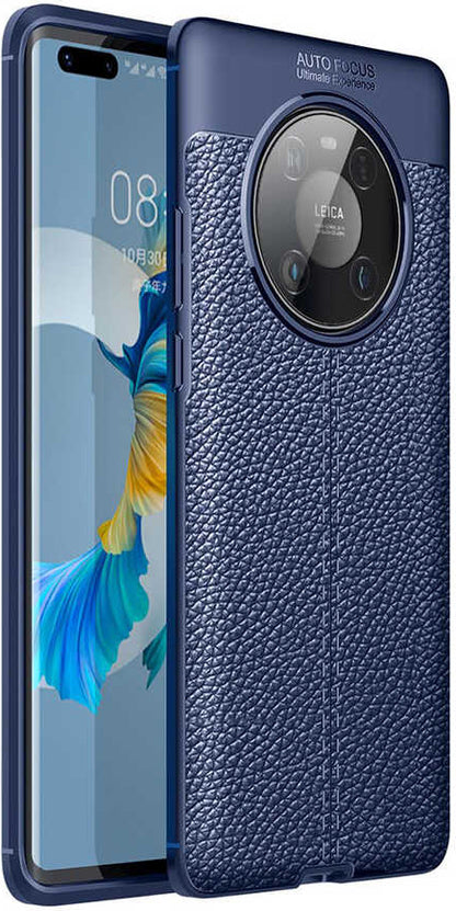 Huawei Mate 40 Pro Kılıf Mnc Niss Silikon Kapak-Lacivert