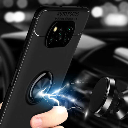 Xiaomi Poco X3 Kılıf Mnc Ravel Silikon Kapak-Siyah