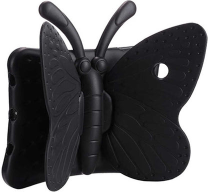 iPad 10.2 2021 (9.nesil)  Uyumlu Mnc Butterfly Standlı Tablet Kılıf-Siyah