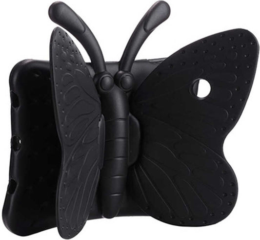 iPad 10.2 2021 (9.nesil)  Uyumlu Mnc Butterfly Standlı Tablet Kılıf-Siyah