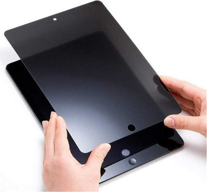 iPad 10.2 2021 (9.nesil) Uyumlu Mnc Tablet Privacy Temperli Cam Ekran Koruyucu-Siyah
