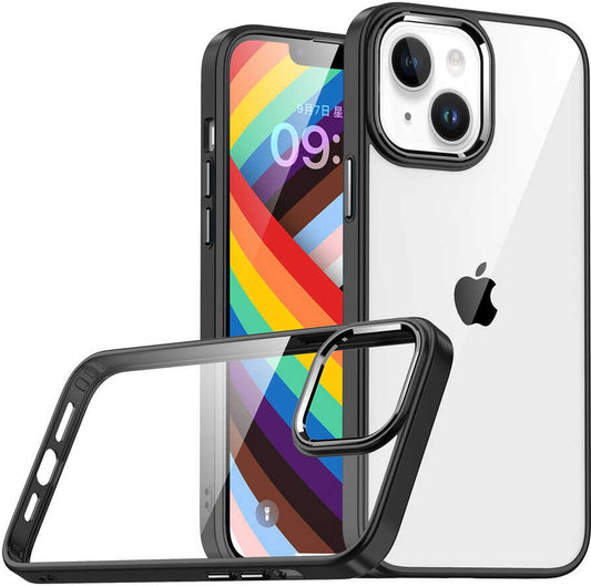 Apple iPhone 14 Plus Kılıf Mnc Flora Kapak-Siyah