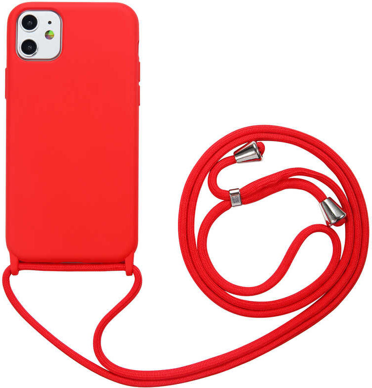 iPhone 11 Kılıf Mnc Ropi Kapak-Kırmızı