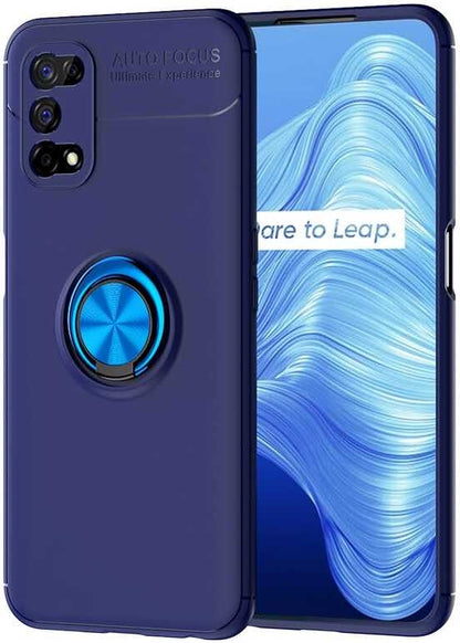 Realme 7 Pro Kılıf Mnc Ravel Silikon Kapak-Mavi