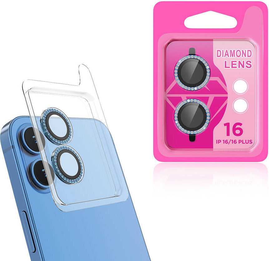 Apple iPhone 16 Plus Mnc Cl-06 Kamera Lens Koruyucu-Mavi Açık