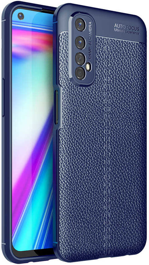 Realme 7 Kılıf Mnc Niss Silikon Kapak-Lacivert
