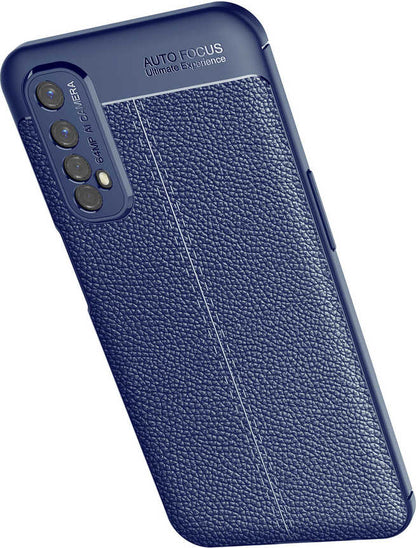 Realme 7 Kılıf Mnc Niss Silikon Kapak-Lacivert