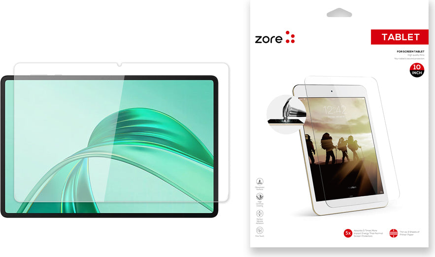 Honor Pad X8A Uyumlu Mnc Tablet Temperli Cam Ekran Koruyucu-Şeffaf