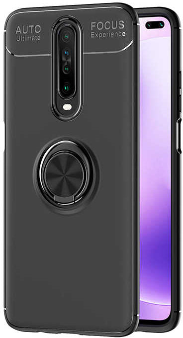 Xiaomi Poco X2 Kılıf Mnc Ravel Silikon Kapak-Siyah
