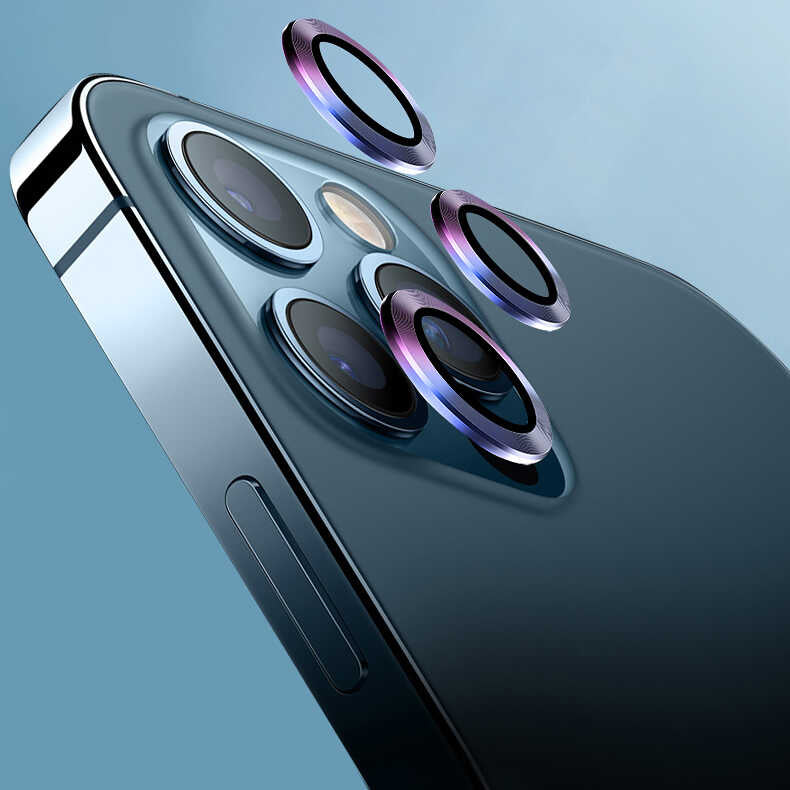 iPhone 13 Uyumlu Mnc Cl-07 Kamera Lens Koruyucu-Colorful