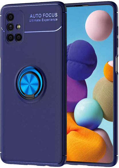 Galaxy M51 Kılıf Mnc Ravel Silikon Kapak-Mavi