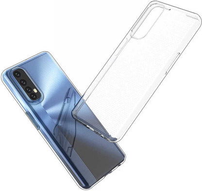 Realme 7 Kılıf Mnc Süper Silikon Kapak-Renksiz